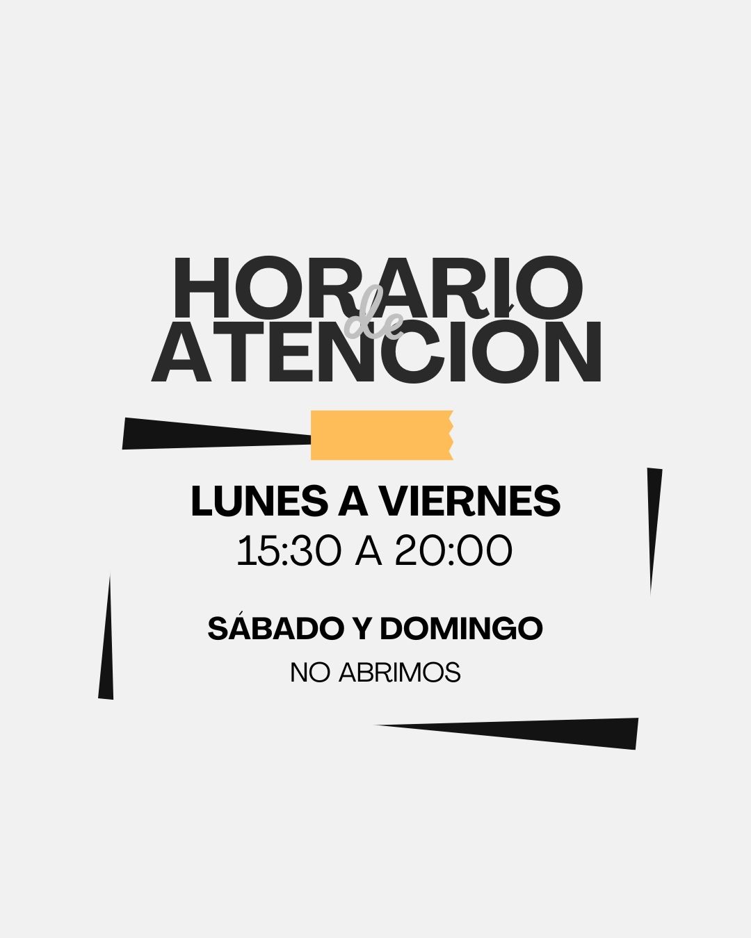 Horario primavera 2025