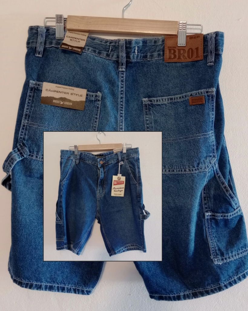 Bermuda jean azul
