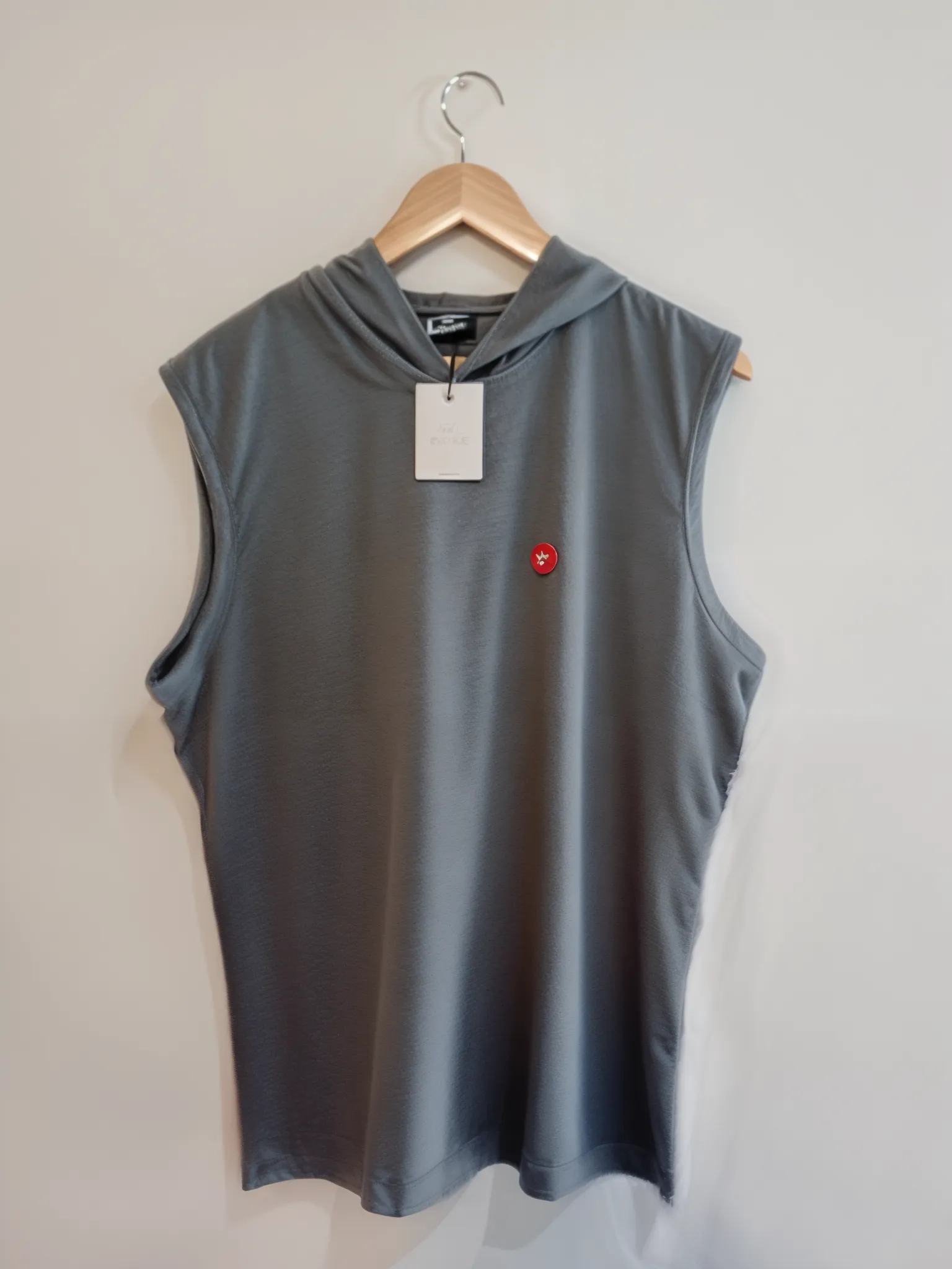 Musculosa Capucha 100% Algodón Gris